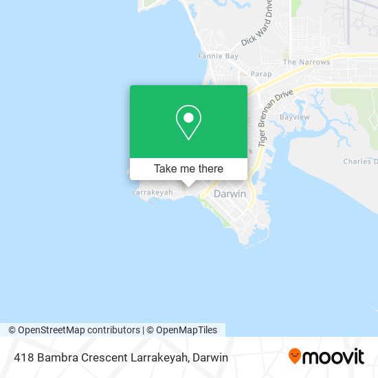 418 Bambra Crescent Larrakeyah map