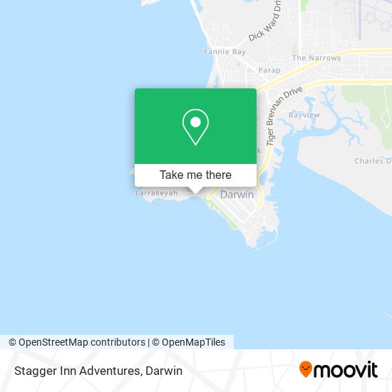 Stagger Inn Adventures map