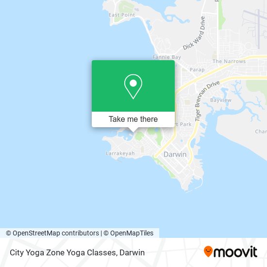 City Yoga Zone Yoga Classes map
