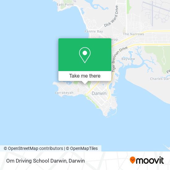 Om Driving School Darwin map