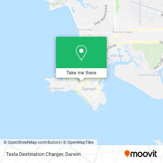 Tesla Destination Charger map