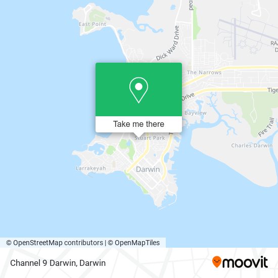 Channel 9 Darwin map