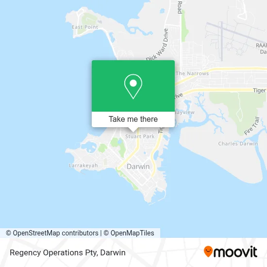 Mapa Regency Operations Pty