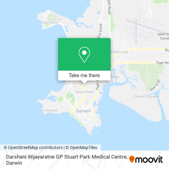 Darshani Wijayaratne GP Stuart Park Medical Centre map