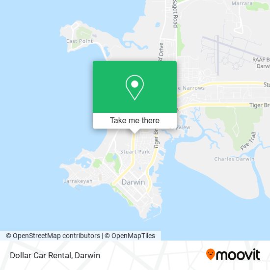 Dollar Car Rental map