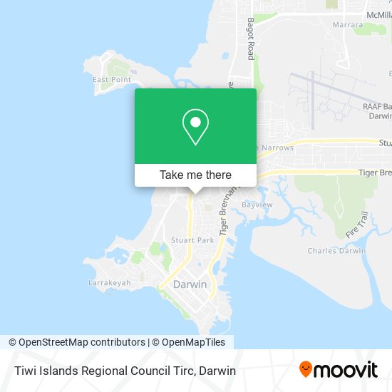 Tiwi Islands Regional Council Tirc map