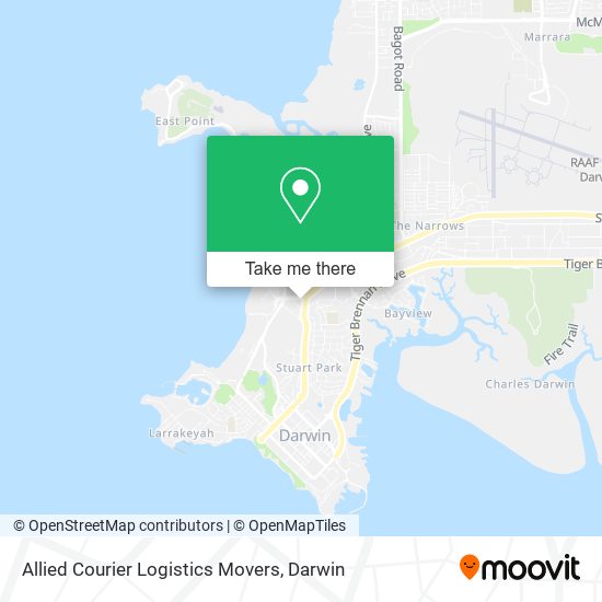 Allied Courier Logistics Movers map