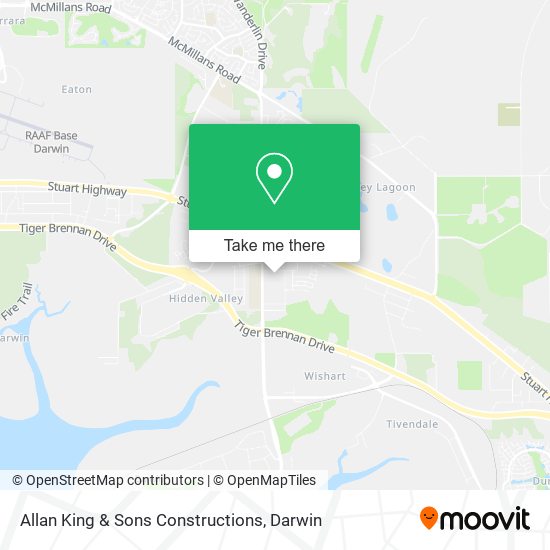 Allan King & Sons Constructions map