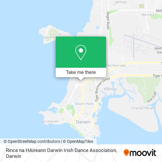 Rince na HAireann Darwin Irish Dance Association map