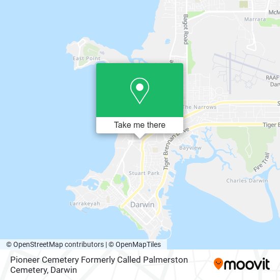 Pioneer Cemetery Formerly Called Palmerston Cemetery map