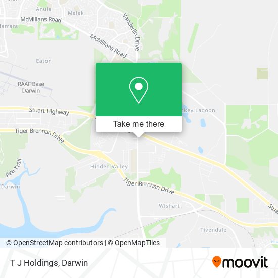 T J Holdings map
