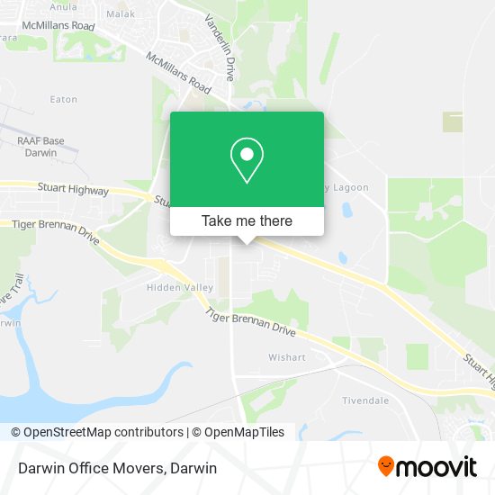 Darwin Office Movers map