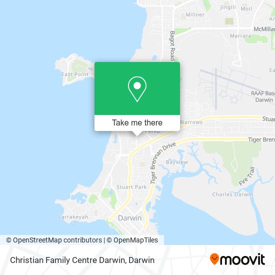 Christian Family Centre Darwin map