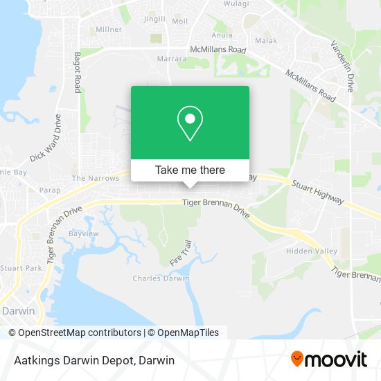 Aatkings Darwin Depot map