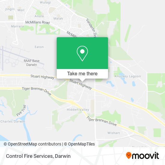 Control Fire Services map