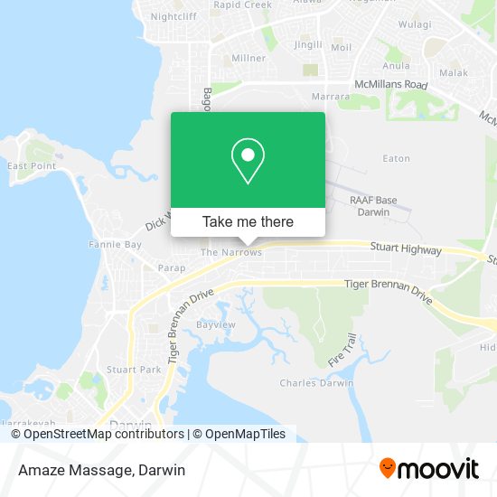 Amaze Massage map