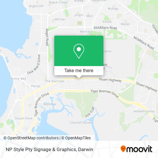 NP Style Pty Signage & Graphics map