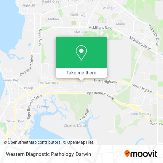 Western Diagnostic Pathology map