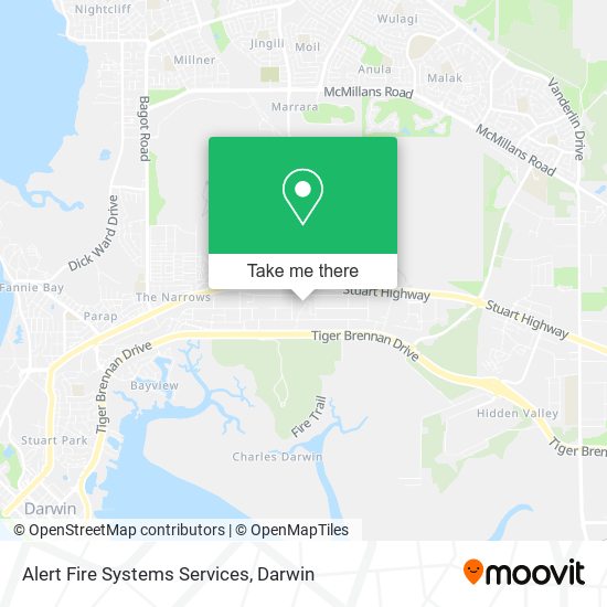 Alert Fire Systems Services map
