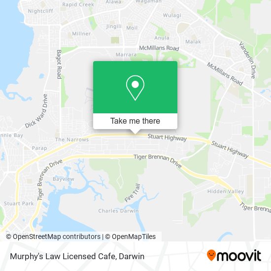 Murphy's Law Licensed Cafe map