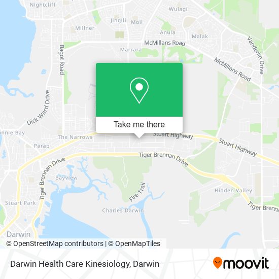 Mapa Darwin Health Care Kinesiology