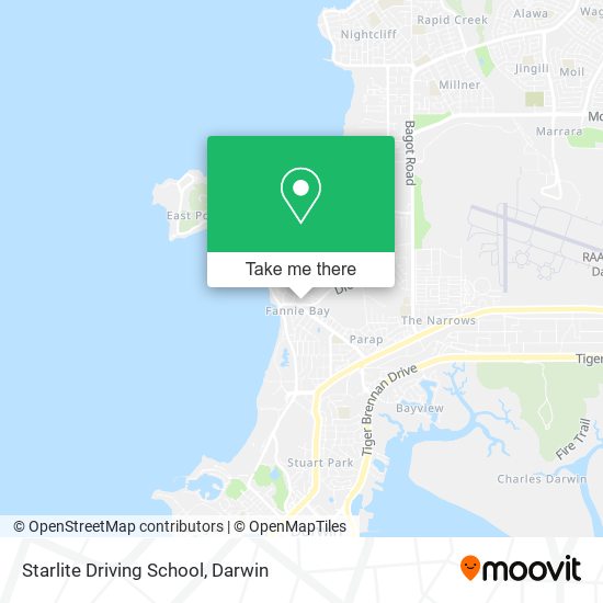 Starlite Driving School map