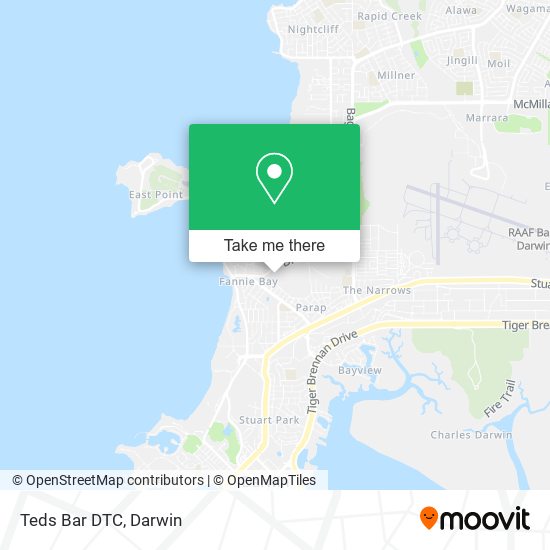 Teds Bar DTC map