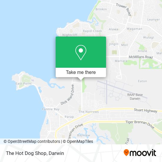 The Hot Dog Shop map