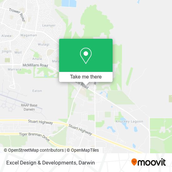 Excel Design & Developments map