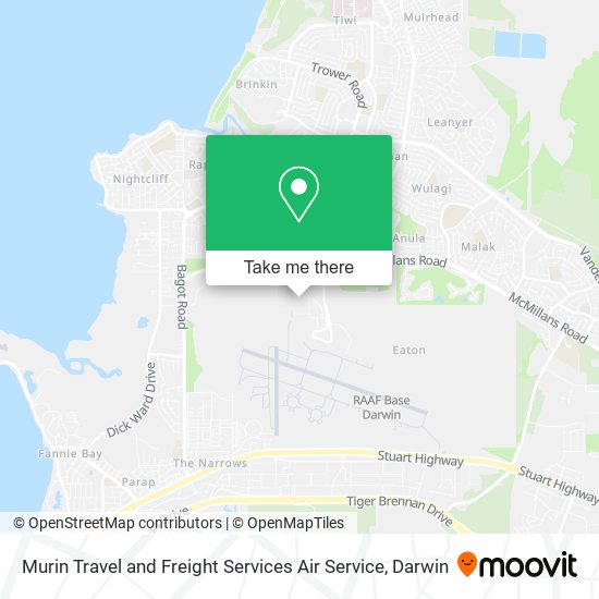 Murin Travel and Freight Services Air Service map