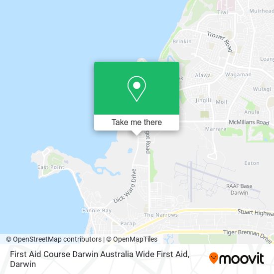 First Aid Course Darwin Australia Wide First Aid map