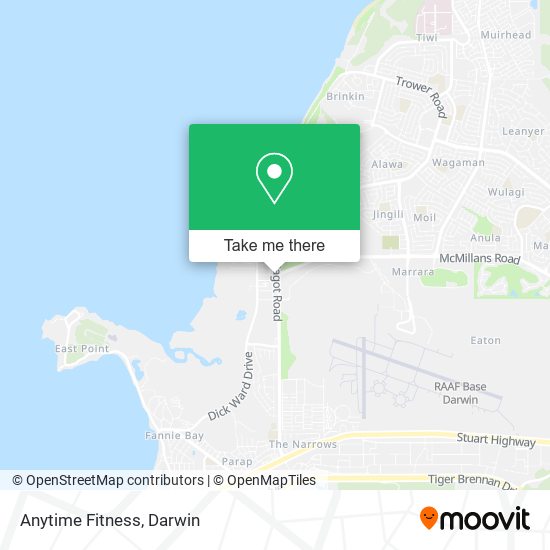 Anytime Fitness map