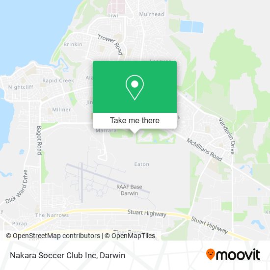 Nakara Soccer Club Inc map