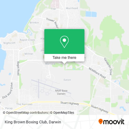 King Brown Boxing Club map