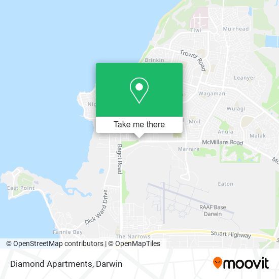 Diamond Apartments map