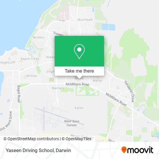 Yaseen Driving School map