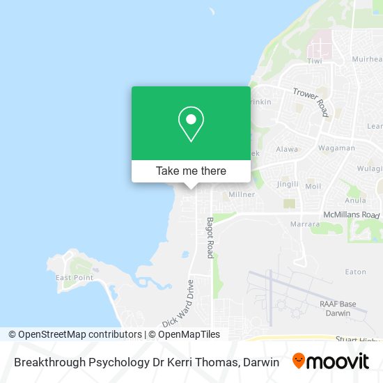 Breakthrough Psychology Dr Kerri Thomas map