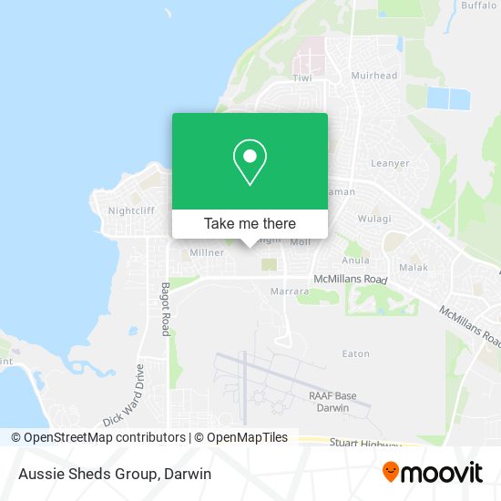 Aussie Sheds Group map