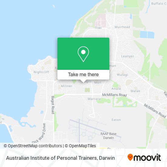 Australian Institute of Personal Trainers map