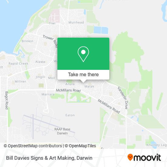 Bill Davies Signs & Art Making map