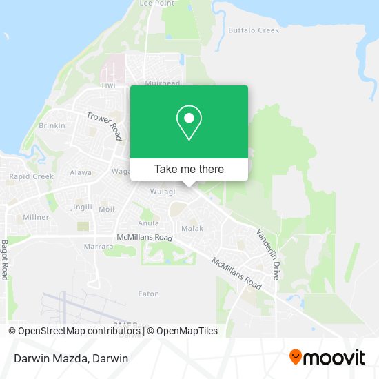 Darwin Mazda map