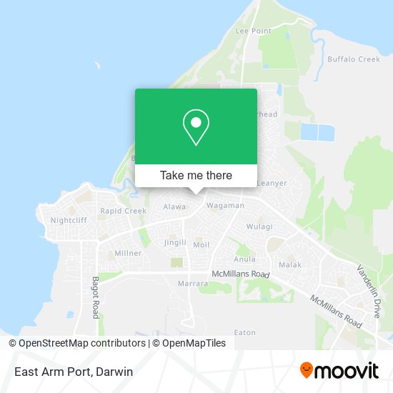 East Arm Port map