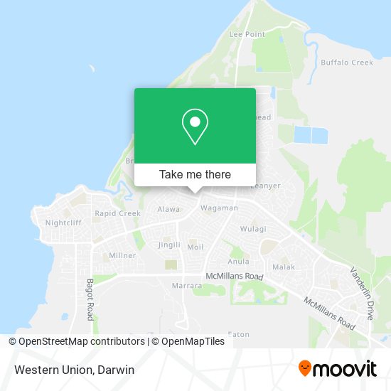 Western Union map