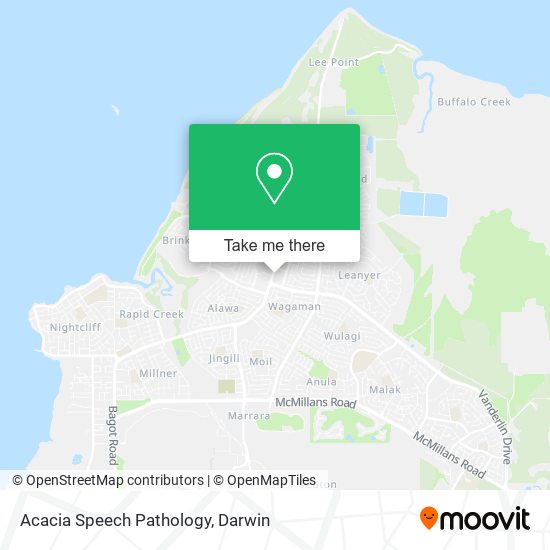 Acacia Speech Pathology map