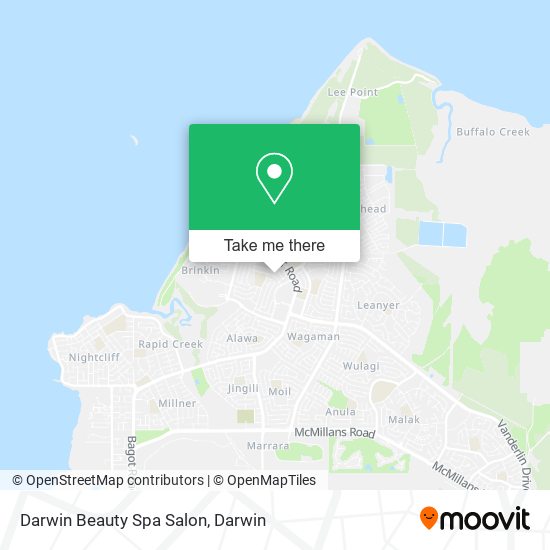 Darwin Beauty Spa Salon map