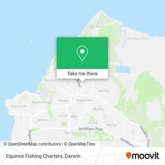 Mapa Equinox Fishing Charters