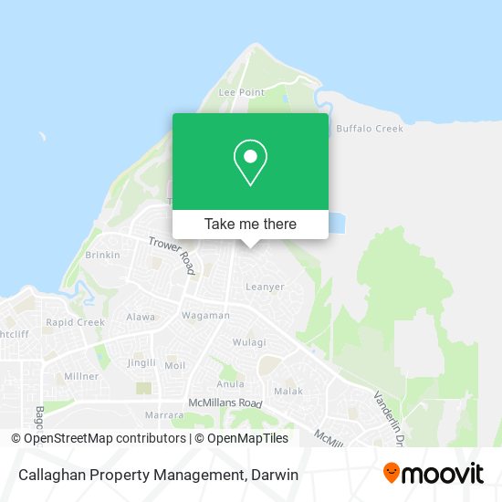 Callaghan Property Management map