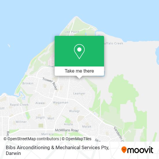 Bibs Airconditioning & Mechanical Services Pty map