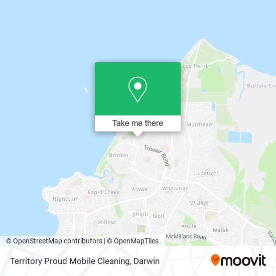 Territory Proud Mobile Cleaning map