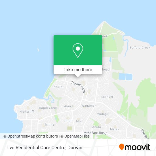 Tiwi Residential Care Centre map